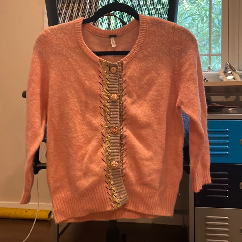 Pink cardigan